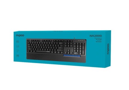 کیبورد سیم دار Rapoo مدل NK2000 گارانتی تا برج 9 سال 1403