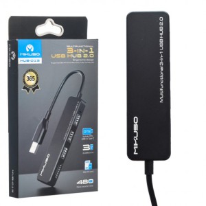 هاب و رم ریدر 4 پورت میکاسو مدل 013 (USB2.0)	