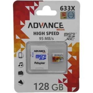 رم میکرو موبایل 128 گیگ ADVANCE مدل U3 سرعت 95MB