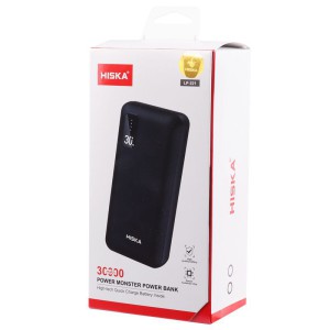 پاوربانک HISKA مدل LP-321 ظرفیت 30000 میلی آمپر