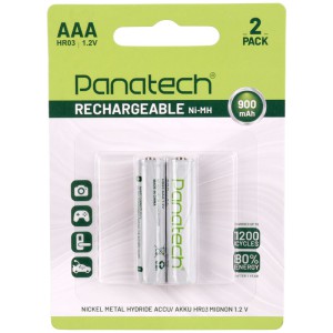 باتری نیم قلم شارژی PANATECH ظرفیت 900 میلی آمپر