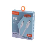 کابل شارژ پاوربانک abodos دو سر تایپ سی مدل AS-DS329